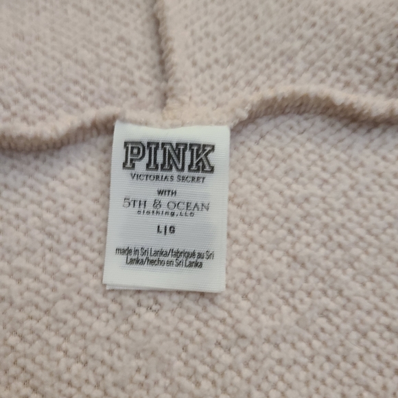 Victoria's Secret PINK Army Zip Up Sherpa Size Large - Picture 12 of 14